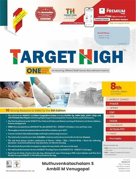Cover of Target High nursing exam book